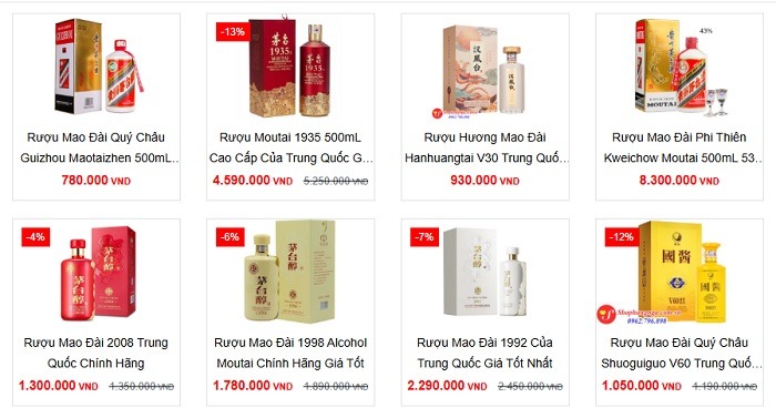 Shop Hàng Nga – Đa dạng các loại rượu Mao Đài, đáp ứng nhu cầu của khách hàng